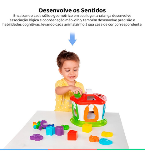 Jogos Educativos Para Bebe +1 Anos Casa Dos Bichos Chicco Cor Colorido